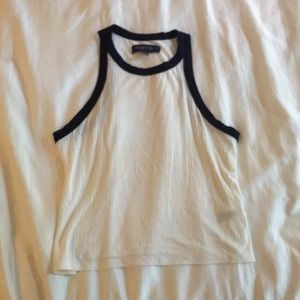 White crop top